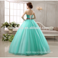 2017 Aschenputtel hellblau Ballkleid Braut für Party Luxus Organza Off-Shoulder Brautkleid